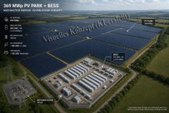 PV 369 MWp / Batteriespeicherprojekt 369 MW x 4 Stunden